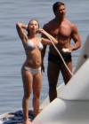 Scarlett Johansson - bikini on a yacht in Taormina, Italy (adds)